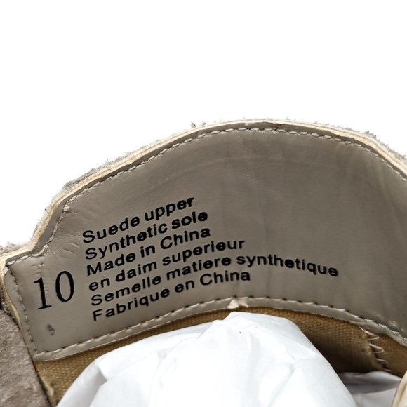 Free People X Ecote Women Low Western Cream Suede ankle Boots size 10 - Picture 5 of 12